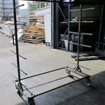 RVS voorraad stelling voor bakkerij 150cm