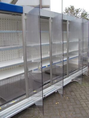 Deur voor wandkoeling van plexiglas