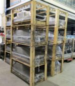 RVS Wastafel, Spoeltafel B120 x D60 x H85cm met 1 wasbak, rechts of links, demontabel - Afbeelding 2