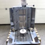 Doner Grill met 3 branders, gas, motor boven, NIEUW