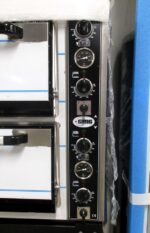 GMG Pizzaoven met thermometer, 4+4, PF7070DE-T, B97 x D89 x H76cm, 380Volt, NIEUW - Afbeelding 2