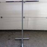 Kledingrek, B80 x D50 x H134 cm, grijs/chroom