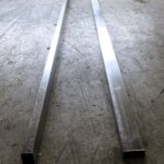 RVS Rechthoekige buis, Koker, B700 x D5 x H3cm