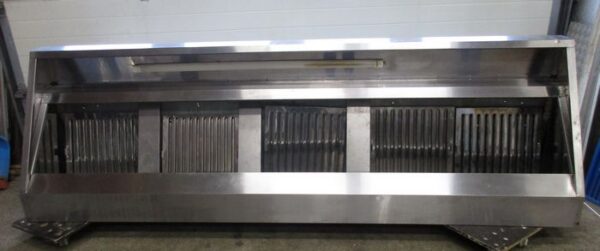 RVS Afzuigkap met 5 filters, B300,5 x D90 x H54cm, wandmodel, zonder motor