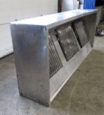 Afzuigkap met 3 filters, aluminium, B200 x D85 x H40,5cm, boxmodel, zonder motor - Afbeelding 2