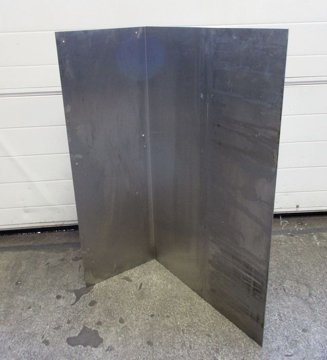 tn_P6554-44 RVS L-vorm Plaat, B67,5 x D31 x H90cm - Afbeelding 1