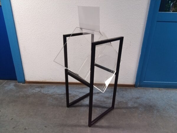 Stortmand - B34 x D34 x H80 cm - plexi